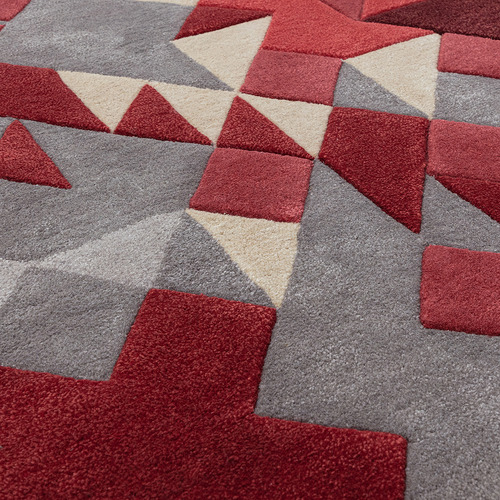 Red Enigma Asiatic Hand-Tufted Rug