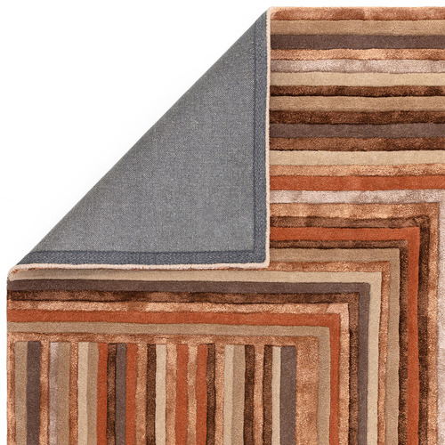 Terracotta Network Asiatic Hand-Tufted Rug