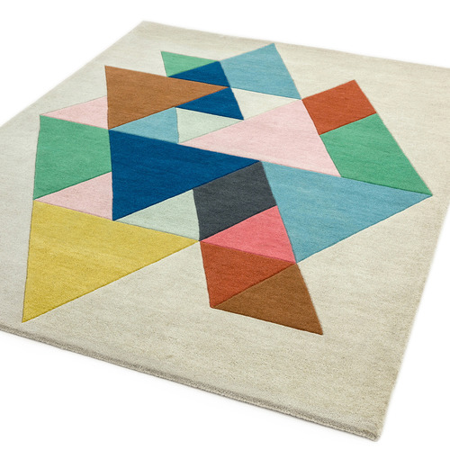 Triangle Asiatic Hand-Tufted Wool Rug