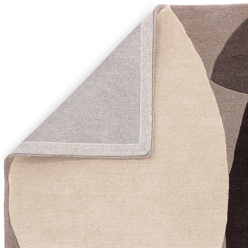 Grey Mid-Century Asiatic Hand-Tufted Wool Rug