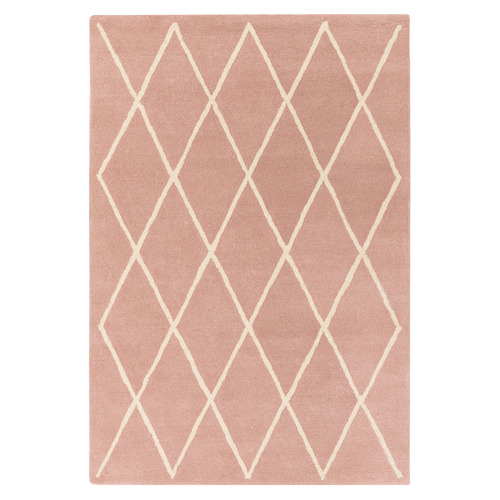 Pink Albany Diamond Hand-Tufted Wool Rug
