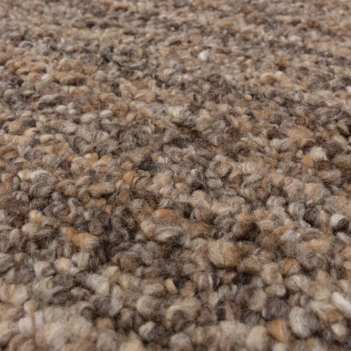 Brown Abbus Hand-Woven Boucle Rug