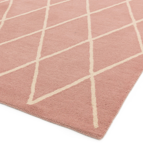 Pink Albany Diamond Hand-Tufted Wool Rug