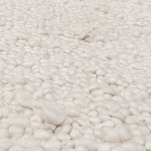 Ivory Abbus Hand-Woven Boucle Rug
