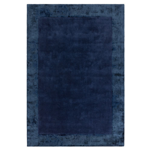Navy Ascot Hand-Woven Wool & Viscose Rug