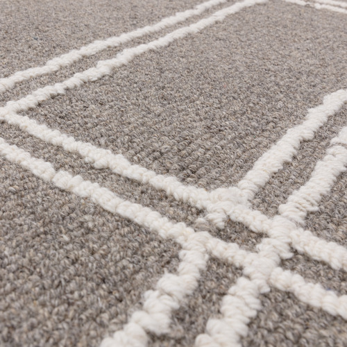 Grey Ada Hand-Tufted Wool Rug