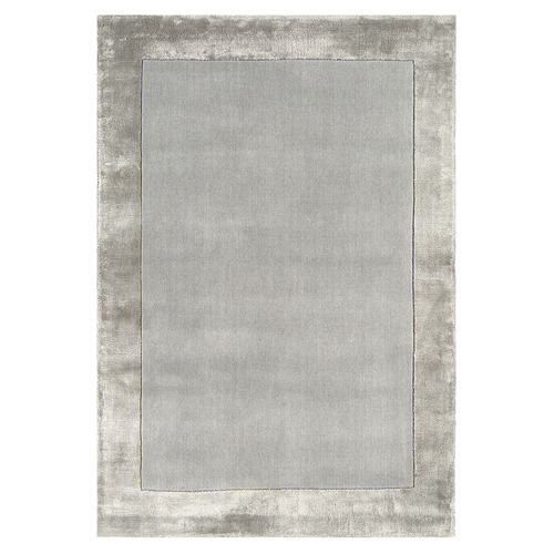 Silver Ascot Hand-Woven Wool & Viscose Rug
