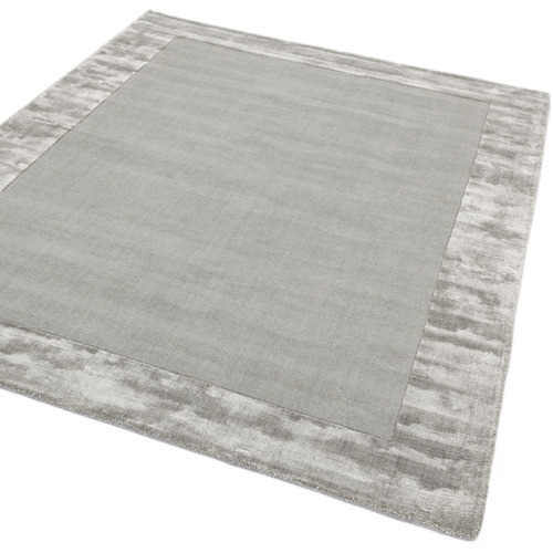 Silver Ascot Hand-Woven Wool & Viscose Rug
