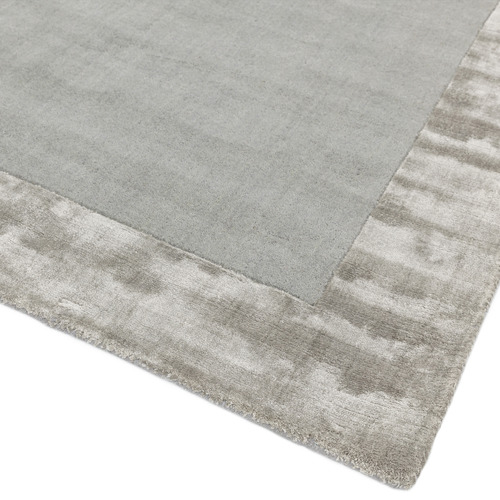 Silver Ascot Hand-Woven Wool & Viscose Rug