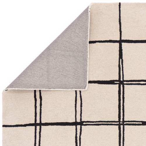 Monochrome Albany Grid Hand-Tufted Wool Rug