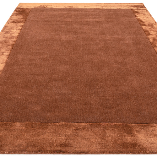 Rust Ascot Hand-Woven Wool & Viscose Rug