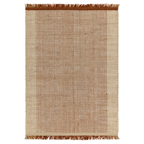 Rust Avalon Hand-Woven Wool Rug