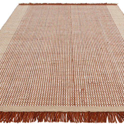 Rust Avalon Hand-Woven Wool Rug