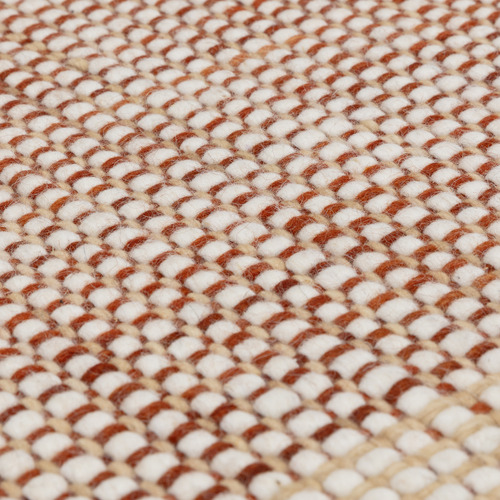 Rust Avalon Hand-Woven Wool Rug | Temple & Webster