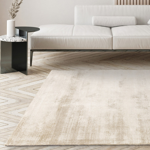 Sand Aston Hand-Woven Viscose Rug