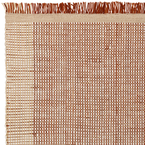 Rust Avalon Hand-Woven Wool Rug