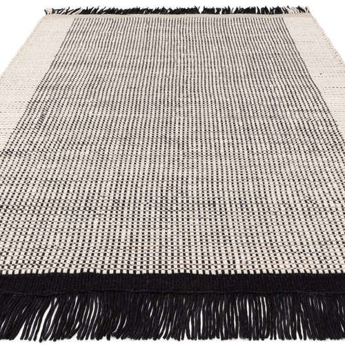 Monochrome Avalon Hand-Woven Wool Rug