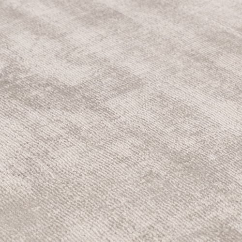 Grey Blade Border Hand-Woven Viscose Rug