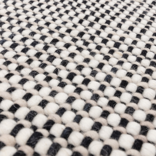 Monochrome Avalon Hand-Woven Wool Rug