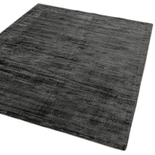 Charcoal Blade Hand-Woven Viscose Rug