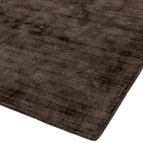 Chocolate Blade Hand-Woven Viscose Rug