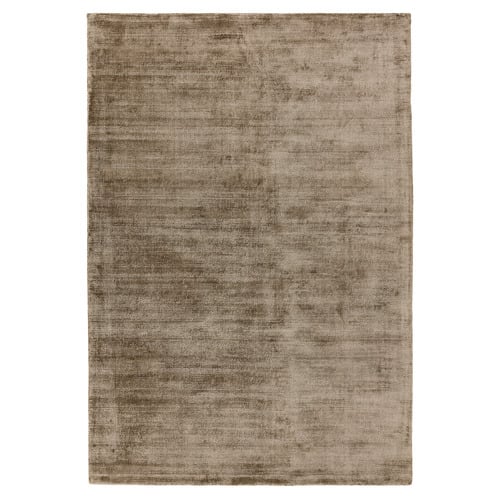Mocha Blade Hand-Woven Viscose Rug