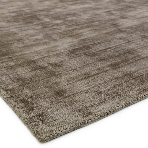 Mocha Blade Hand-Woven Viscose Rug