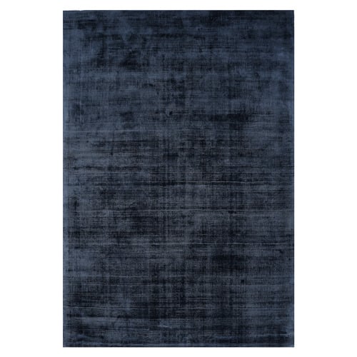 Navy Blade Hand-Woven Viscose Rug