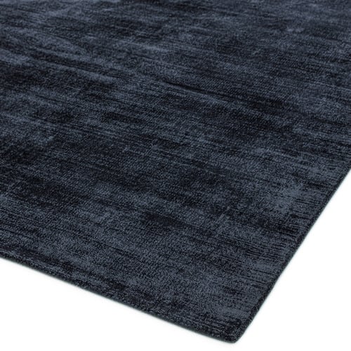 Navy Blade Hand-Woven Viscose Rug