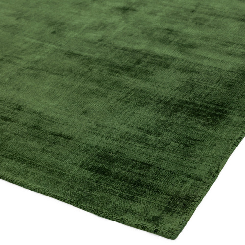 Green Blade Hand-Woven Viscose Rug