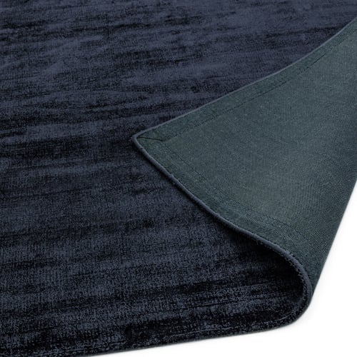 Navy Blade Hand-Woven Viscose Rug