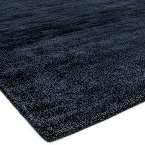 Navy Blade Hand-Woven Viscose Rug
