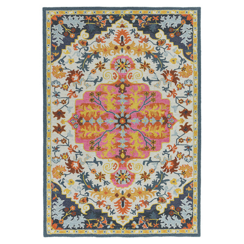 Multi Bronte Medallion Hand-Tufted Wool Rug
