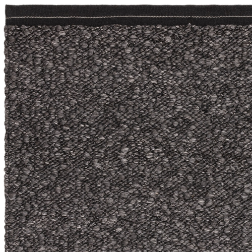 Charcoal Elm Hand-Woven Wool & Viscose Rug