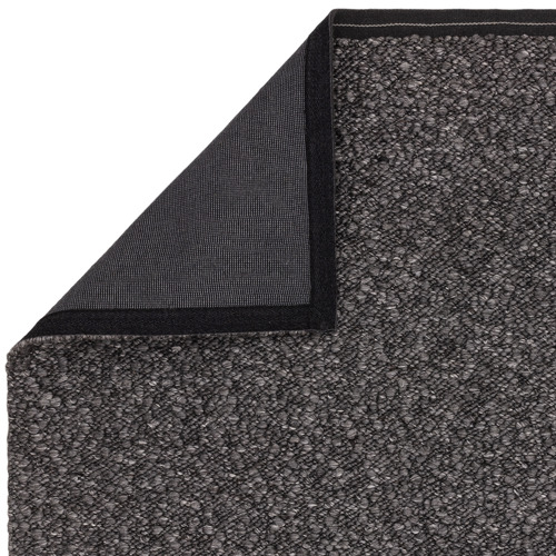 Charcoal Elm Hand-Woven Wool & Viscose Rug