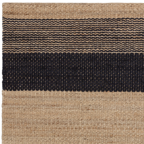 Charcoal Cedar Hand-Woven Jute Rug