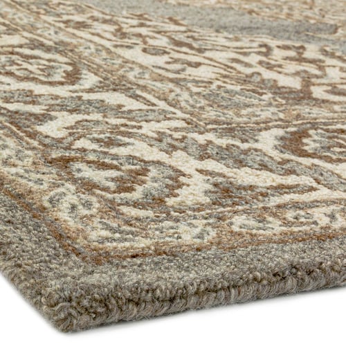 Natural Bronte Medallion Hand-Tufted Wool Rug