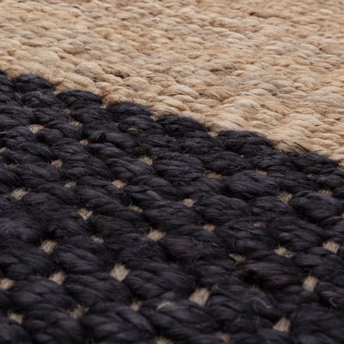 Charcoal Cedar Hand-Woven Jute Rug