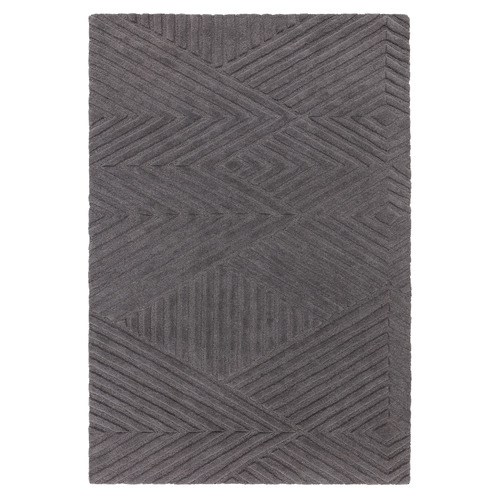Charcoal Hague Chevron Hand-Tufted Wool Rug