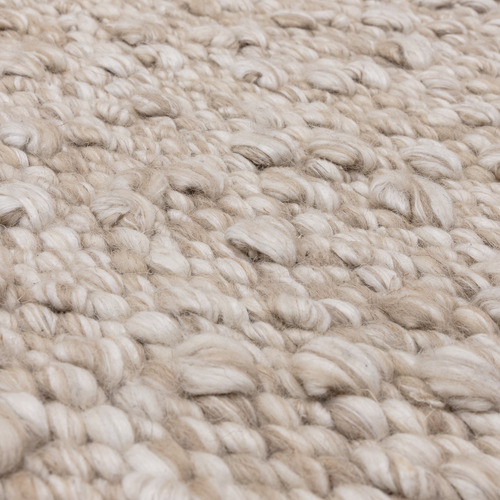 Taupe Elm Hand-Woven Wool & Viscose Rug