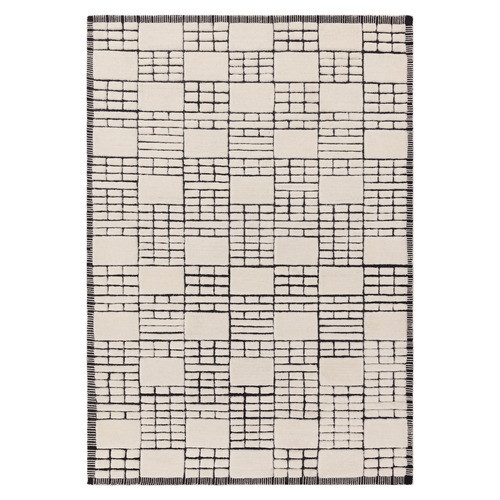 Black Empire Hand-Tufted Wool Rug