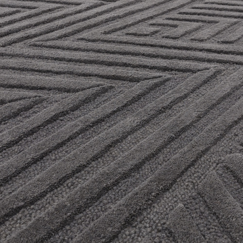 Charcoal Hague Chevron Hand-Tufted Wool Rug