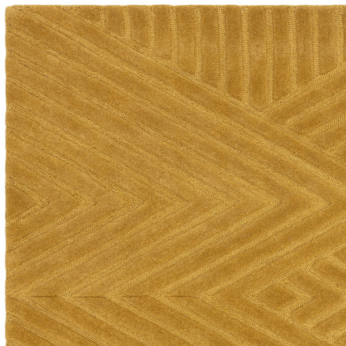 Ochre Hague Chevron Hand-Tufted Wool Rug