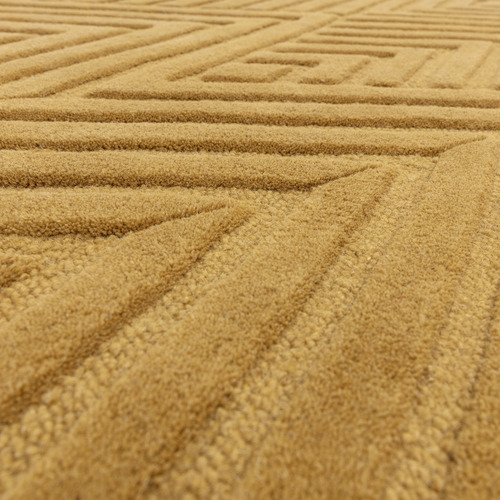 Ochre Hague Chevron Hand-Tufted Wool Rug