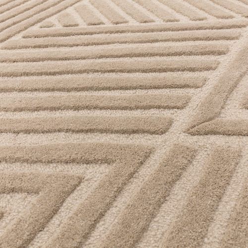 Taupe Hague Chevron Hand-Tufted Wool Rug
