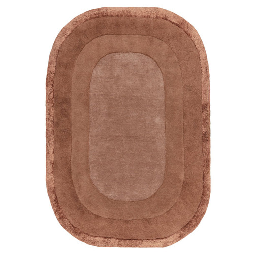 Clay Halo Hand-Tufted Wool & Viscose Oval Rug