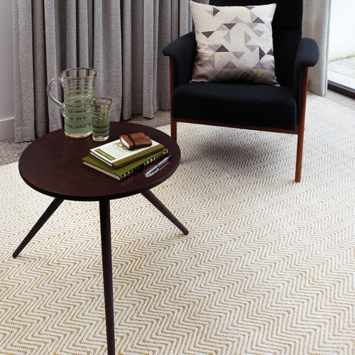 Natural Ives Chevron Flat Weave Jute-Blend Rug