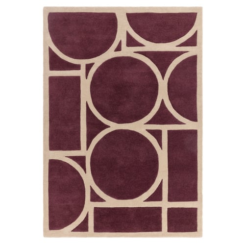 Plum Metro Hand-Tufted Wool Rug