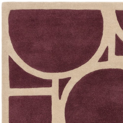 Plum Metro Hand-Tufted Wool Rug