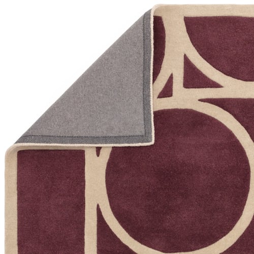 Plum Metro Hand-Tufted Wool Rug